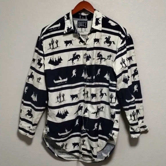 Other - Vintage Western Style Button Down Shirt